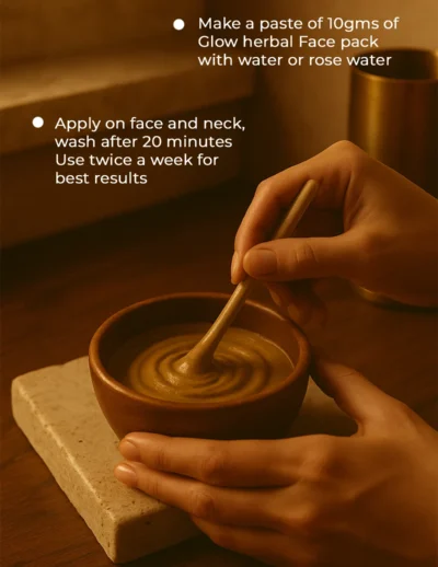 Glow face pack Usage